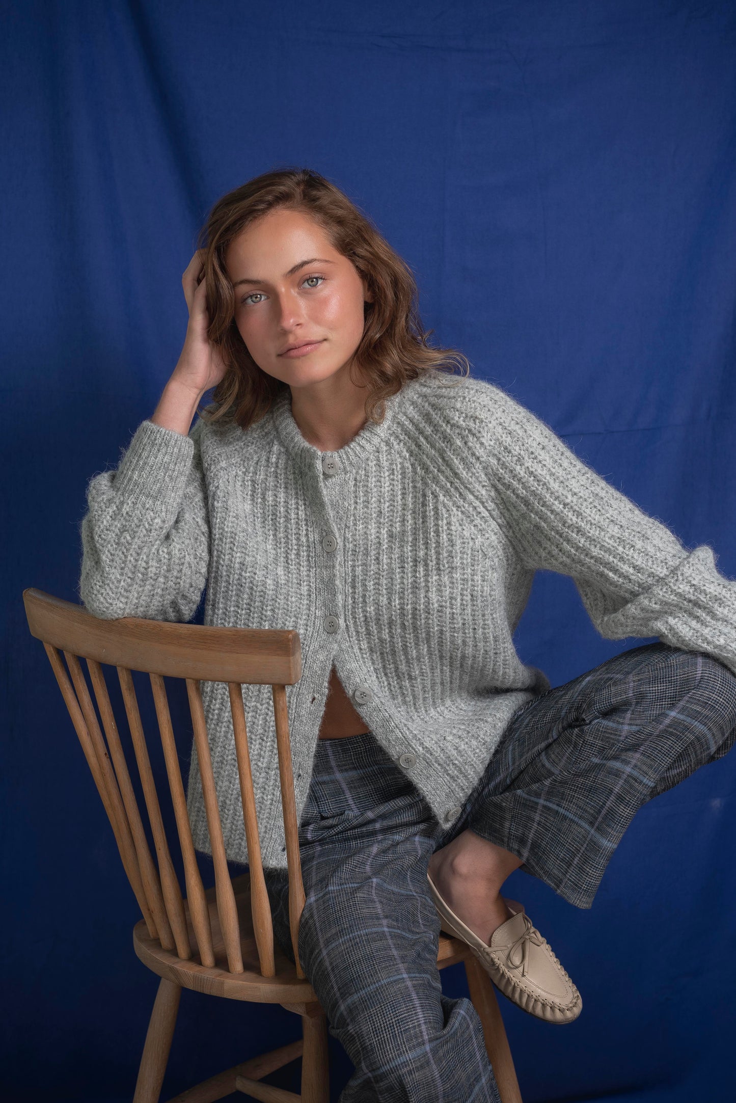 Cardigan Gris plata