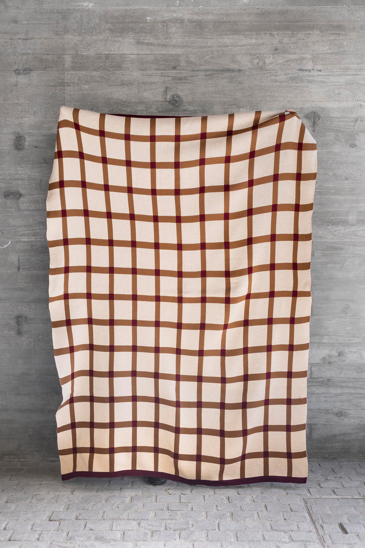 Manta Cuadrillé Arena y camel