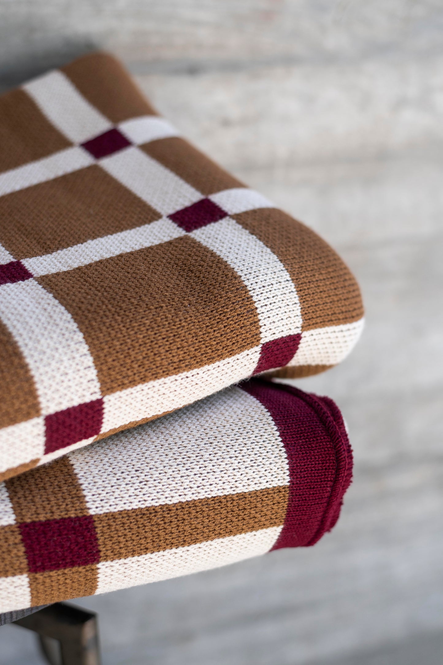 Manta Cuadrillé Arena y camel