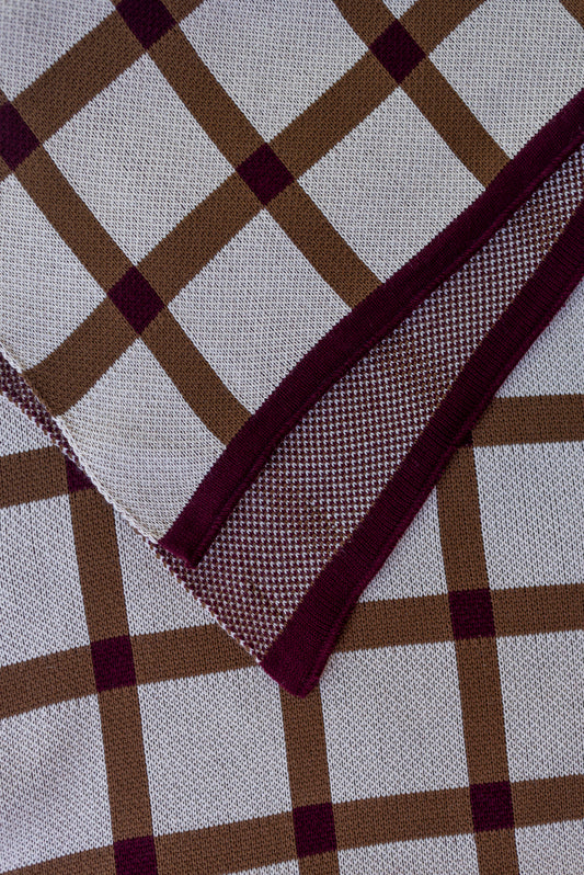 Manta Cuadrillé Arena y camel