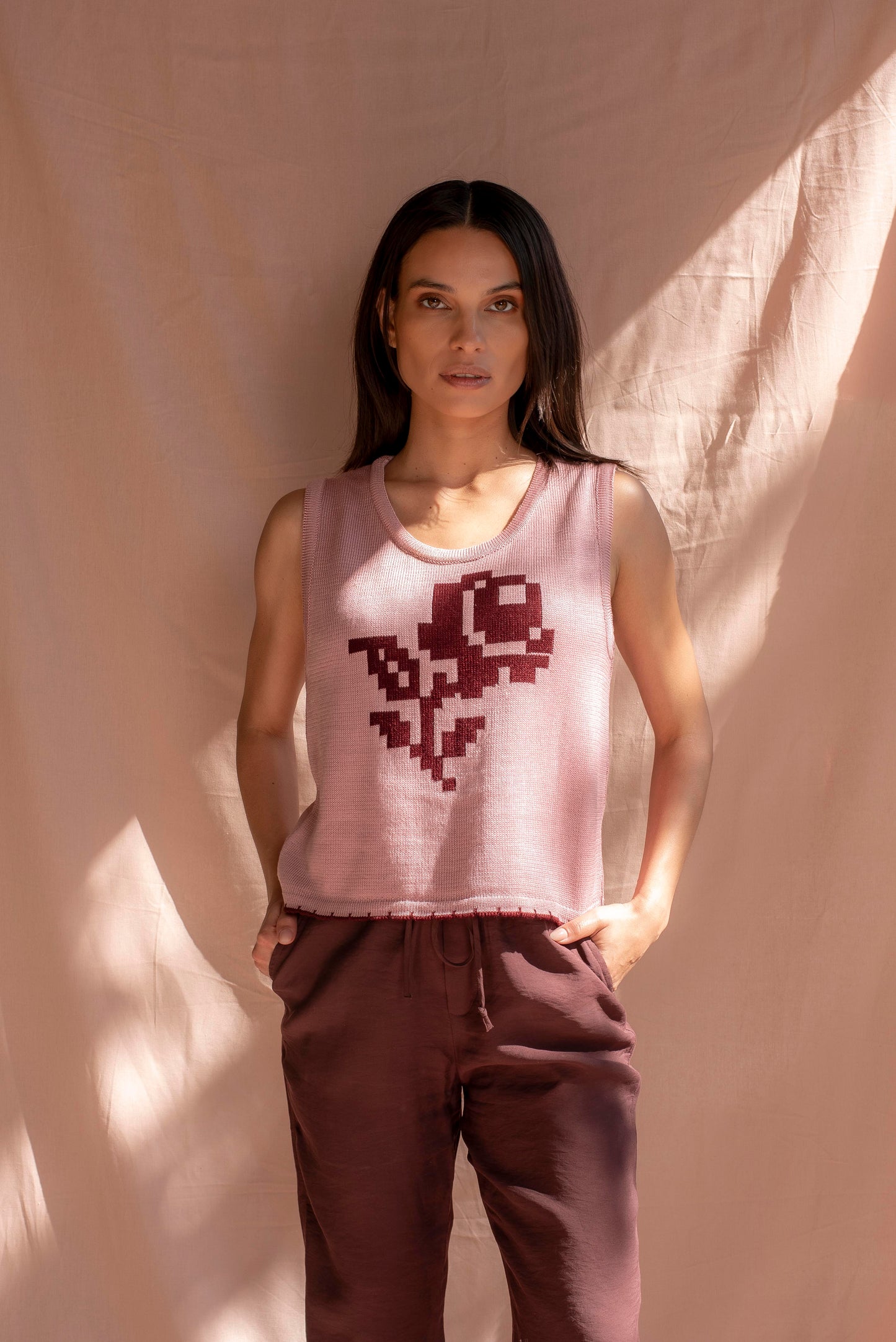 Polera Rosa palo rosa