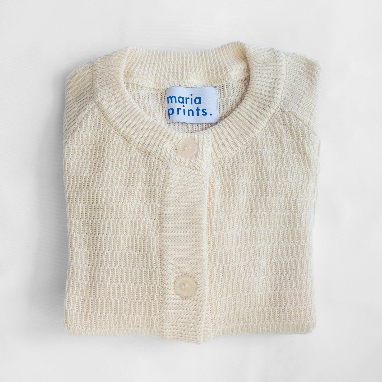 Cardigan algodón crudo