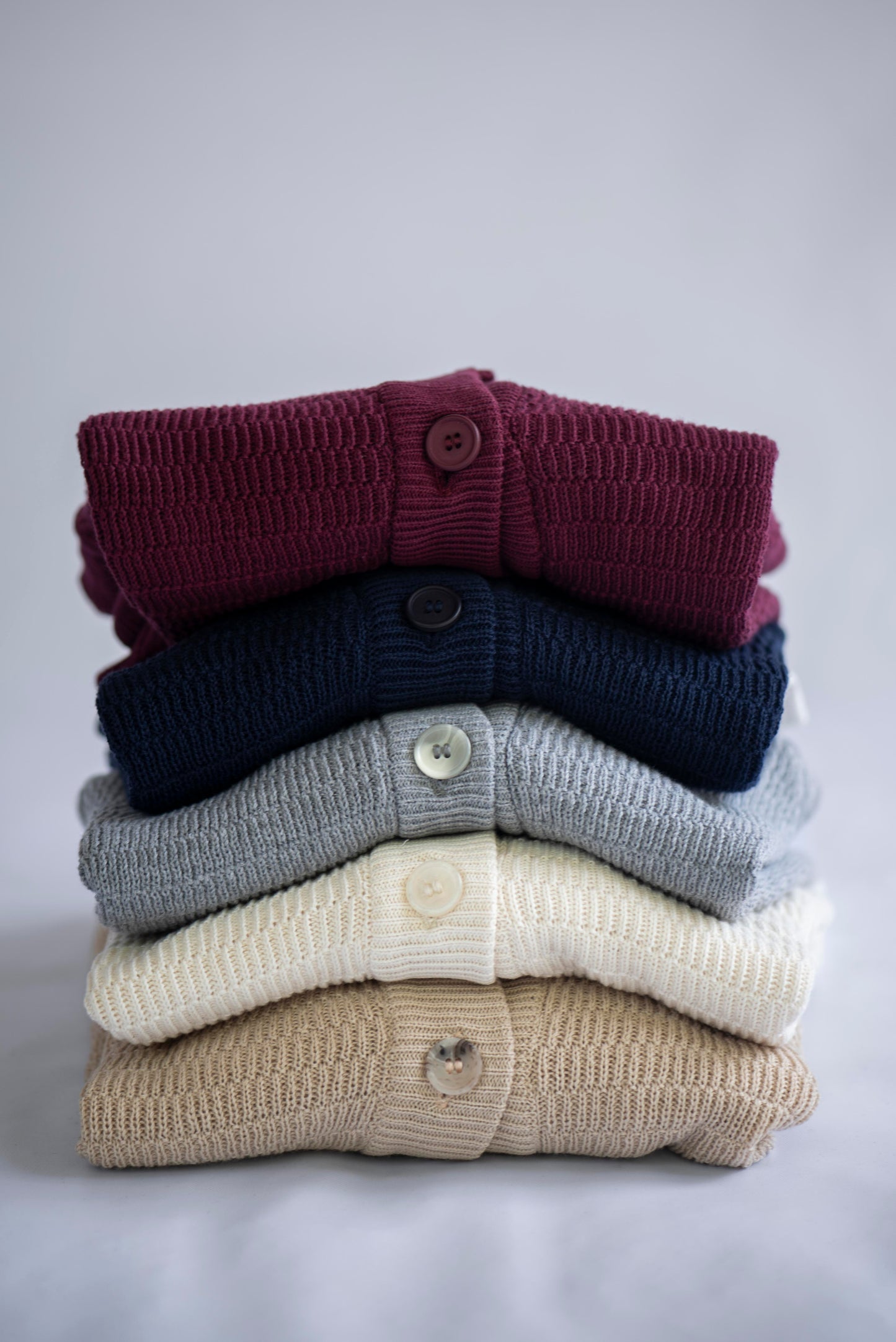 Cardigan algodón azul