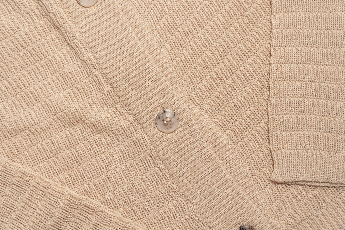 Cardigan algodón arena