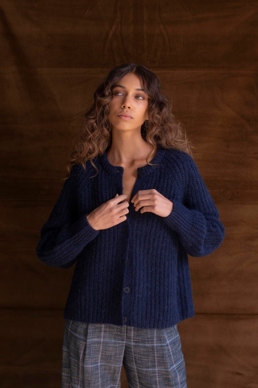Cardigan Azul marino