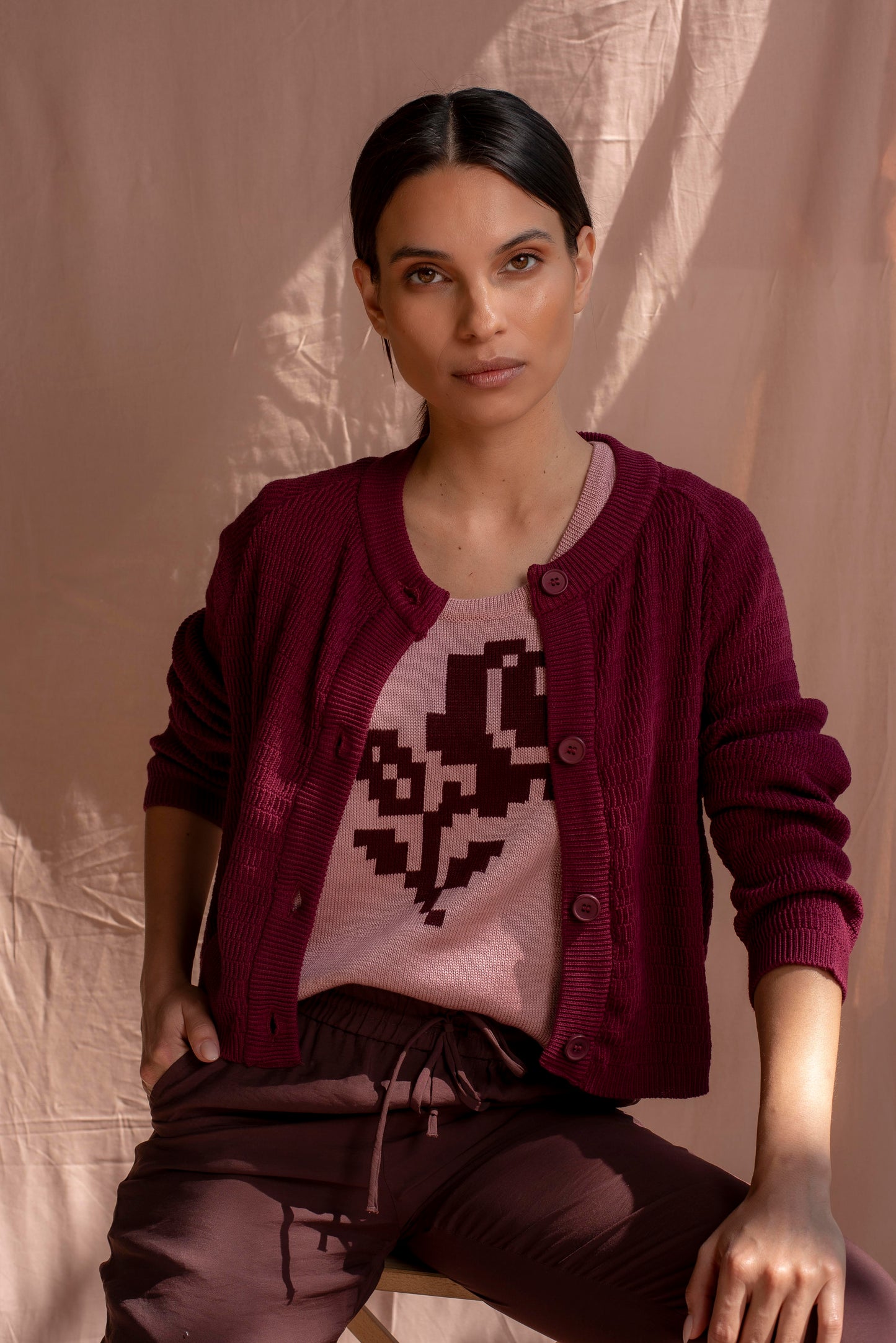 Polera Rosa palo rosa