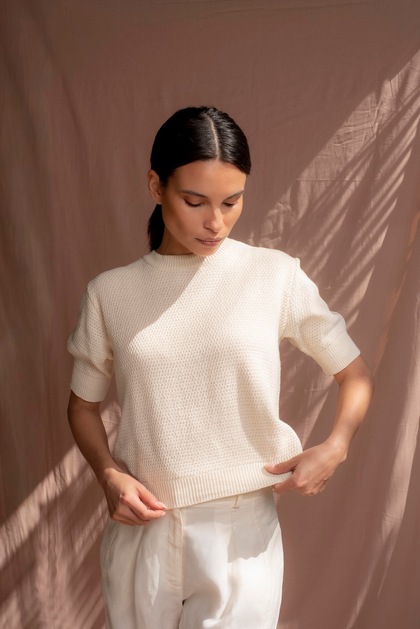 Polera manga corta Cruda