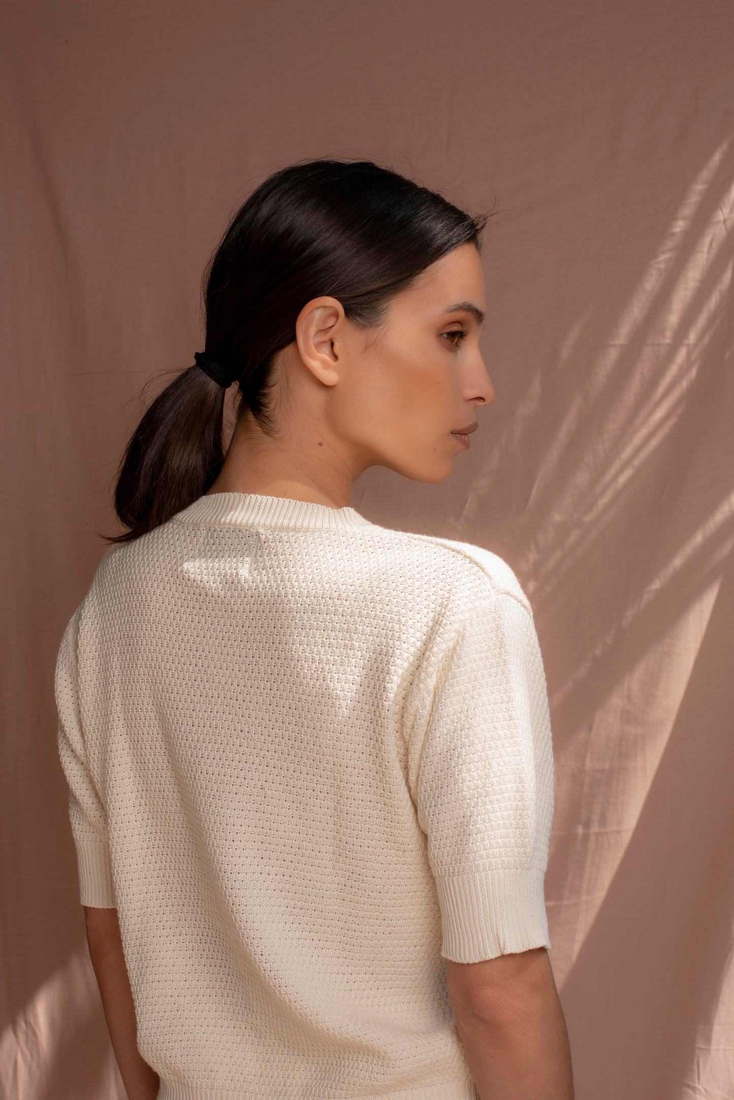 Polera manga corta Cruda