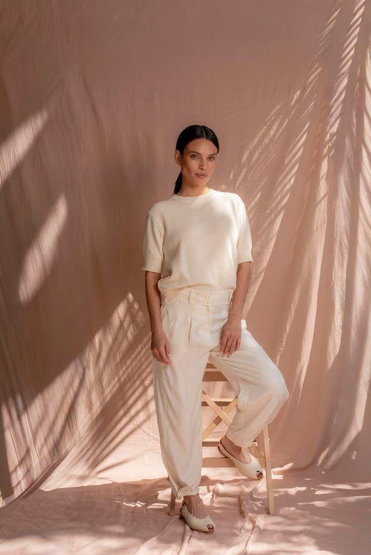 Polera manga corta Cruda