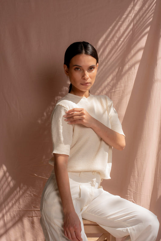 Polera manga corta Cruda