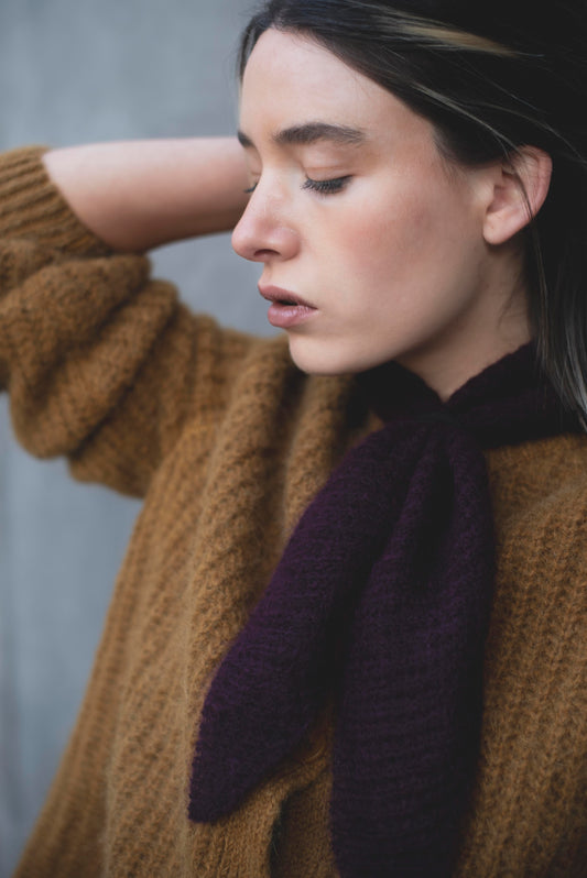 Bandana alpaca Ciruela