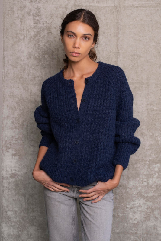 Cardigan Azul marino
