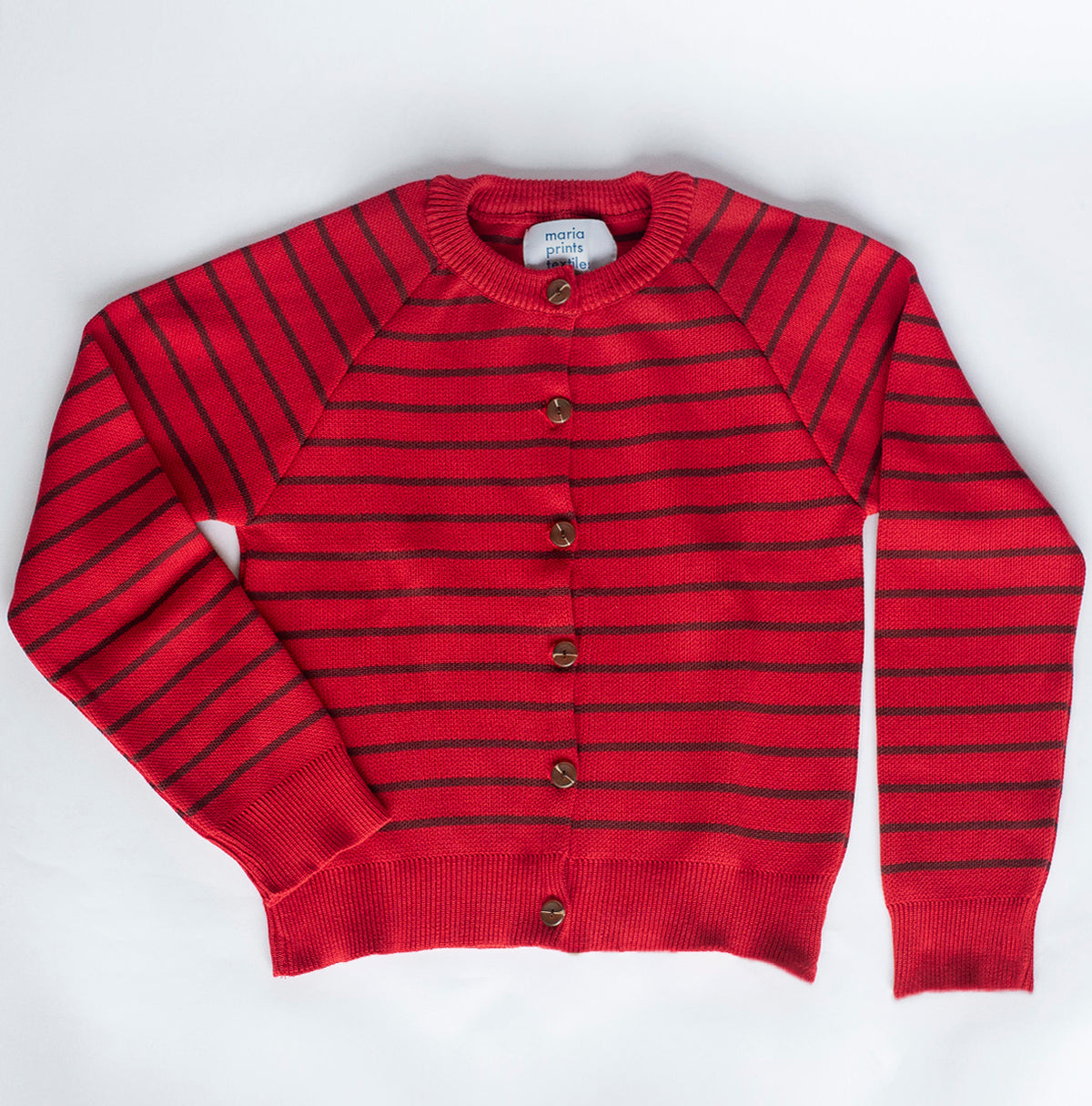 Cardigan rayas Rojo