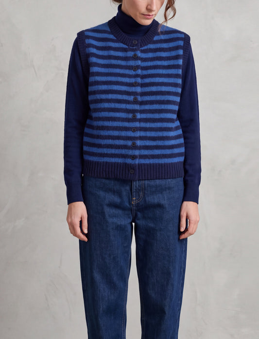 Vest sin mangas Azul
