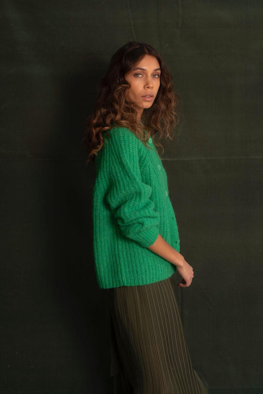 Cardigan Verde trébol