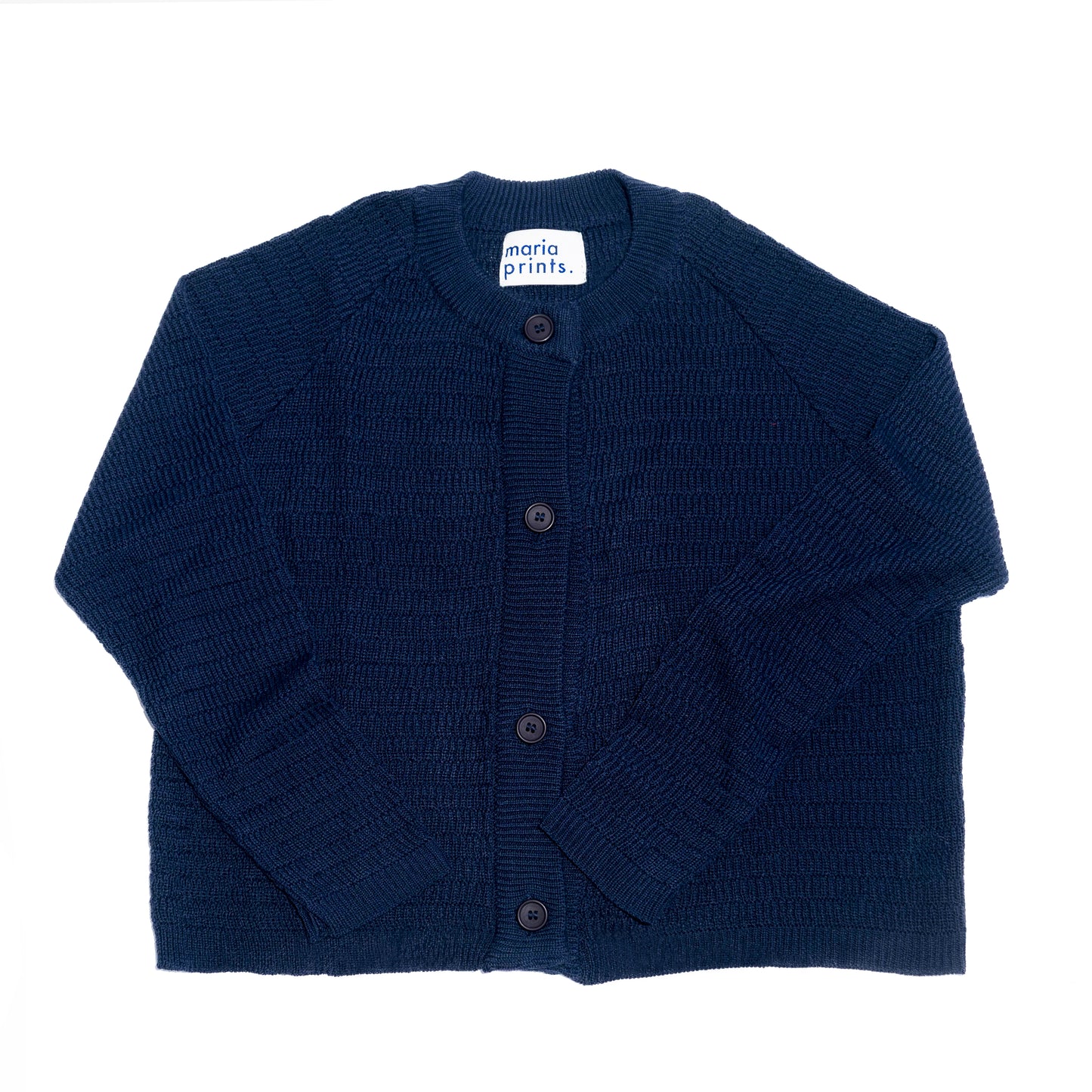 Cardigan algodón azul