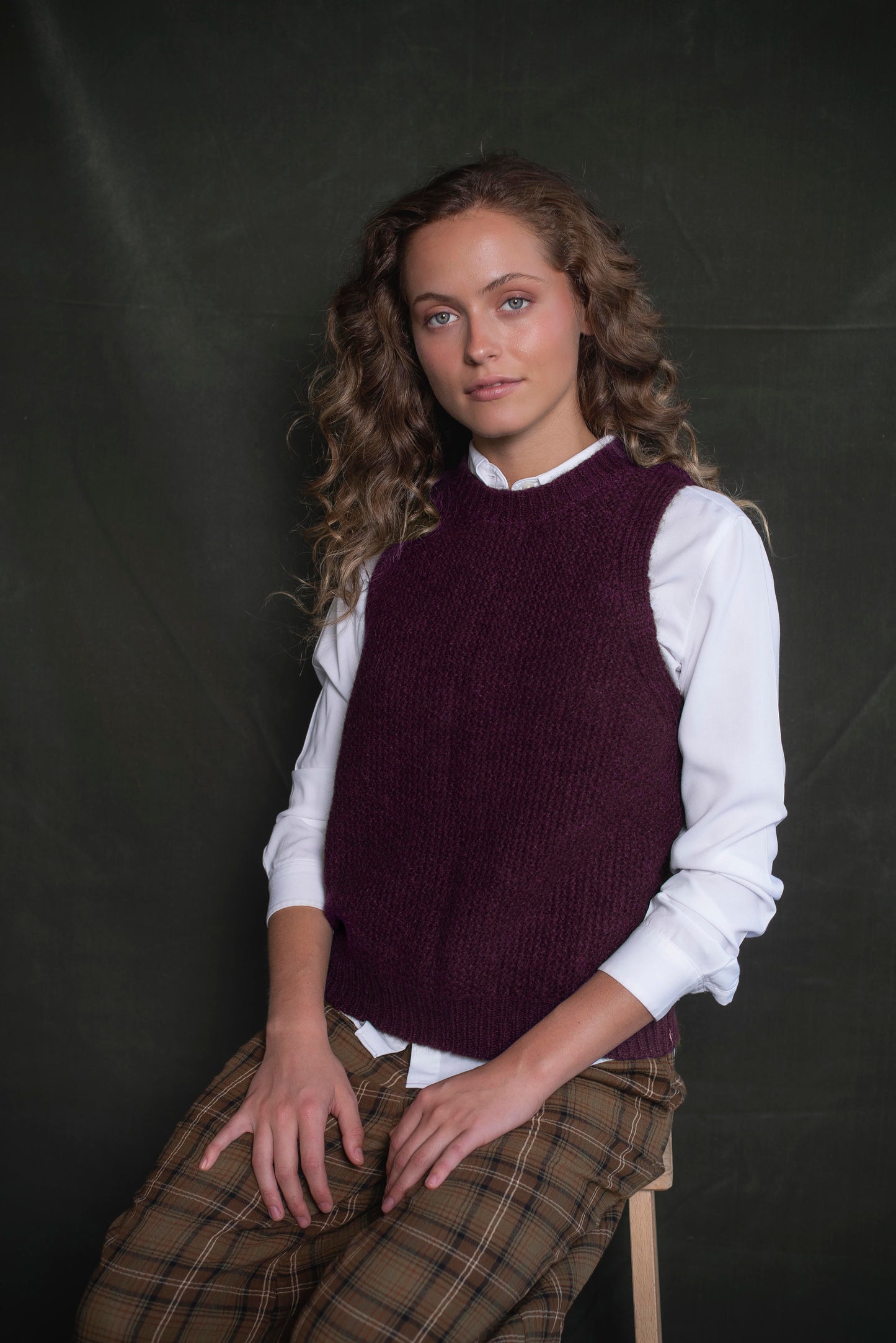 Sweater sin mangas Arándano